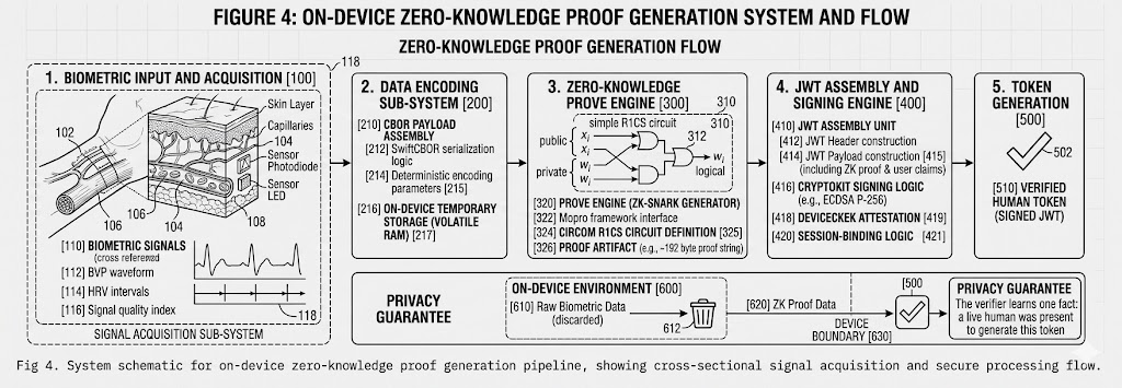 Figure 4: On-device zero-knowledge proof generation pipeline